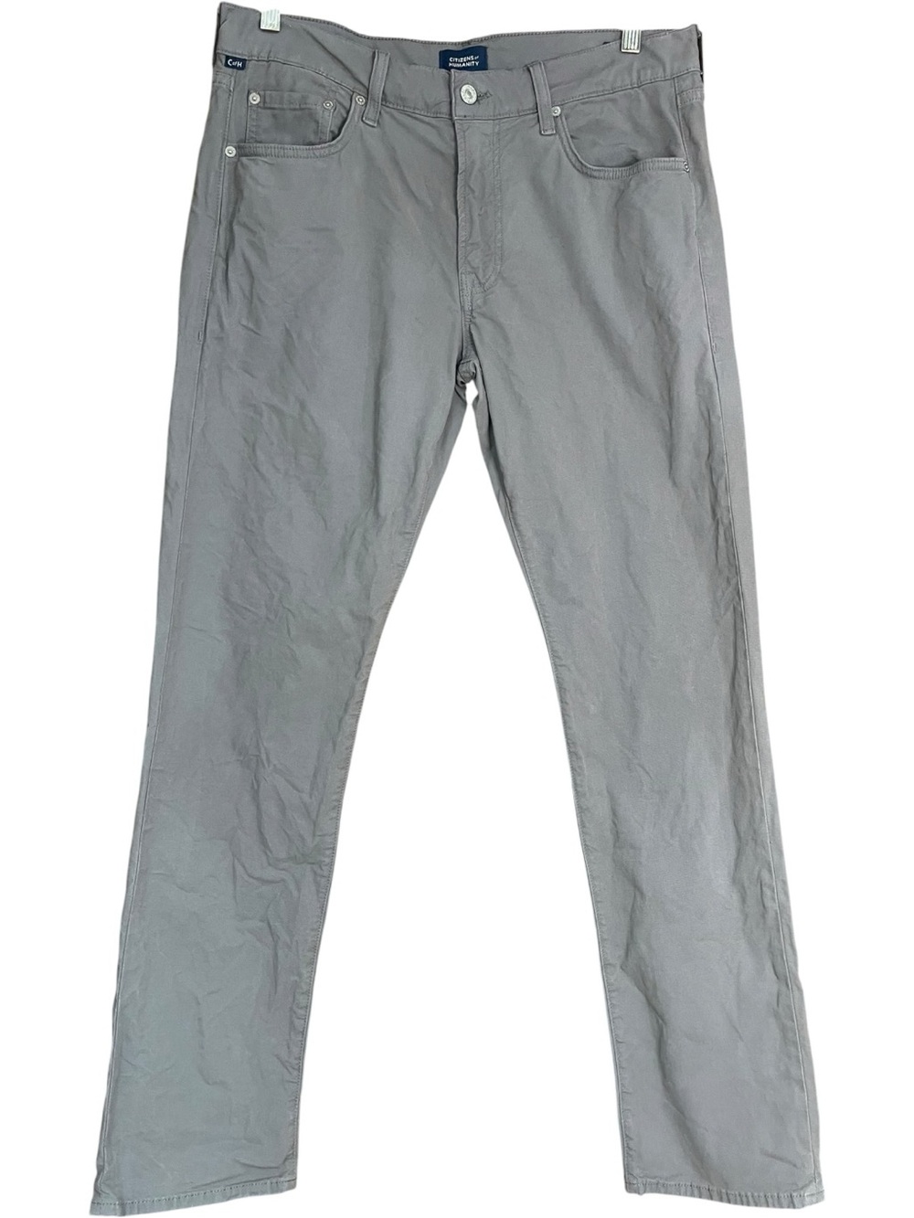 Citizens of Humanity Gage Slim Straight Stretch Chino Pants Gray